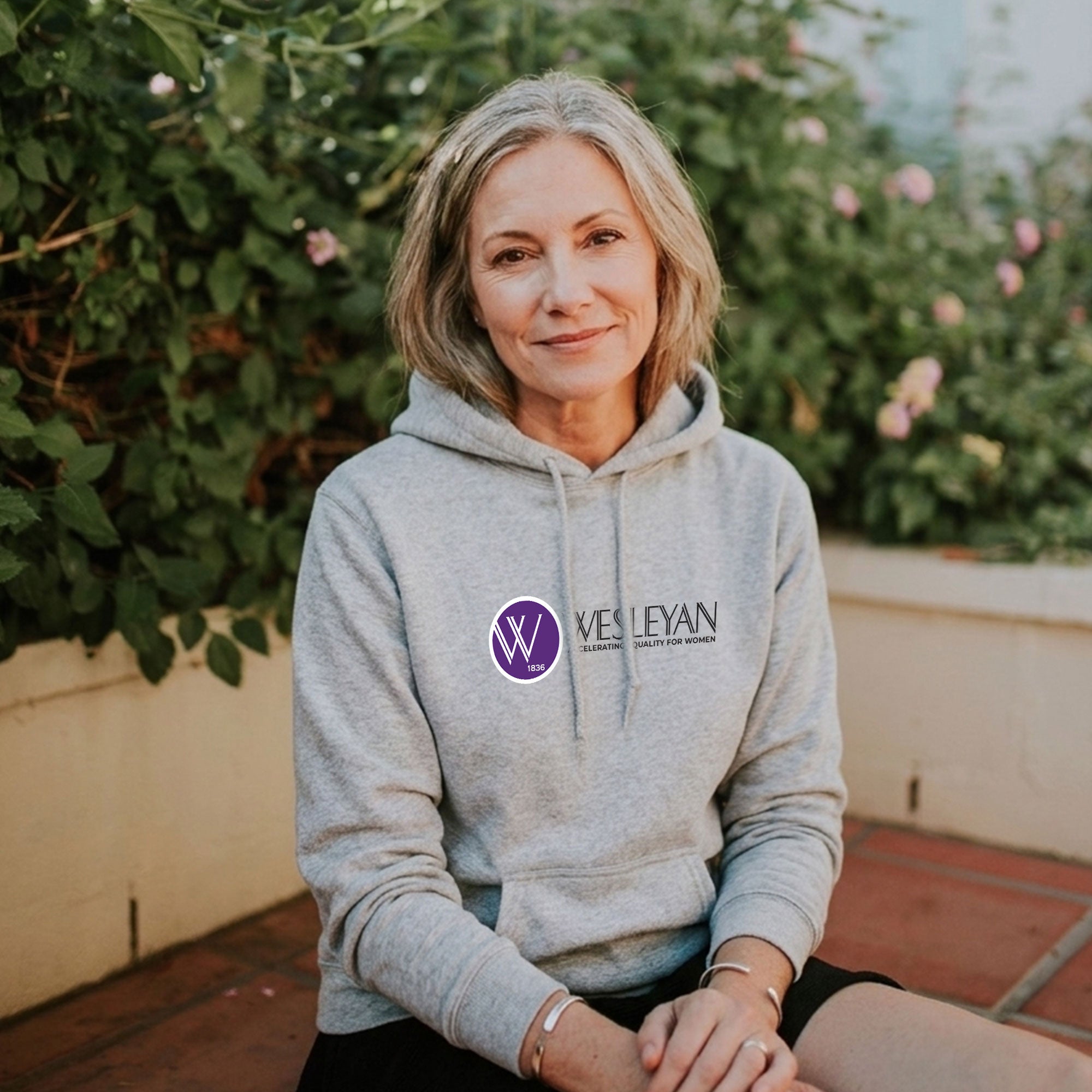 Wesleyan College  - Hooded Pullover