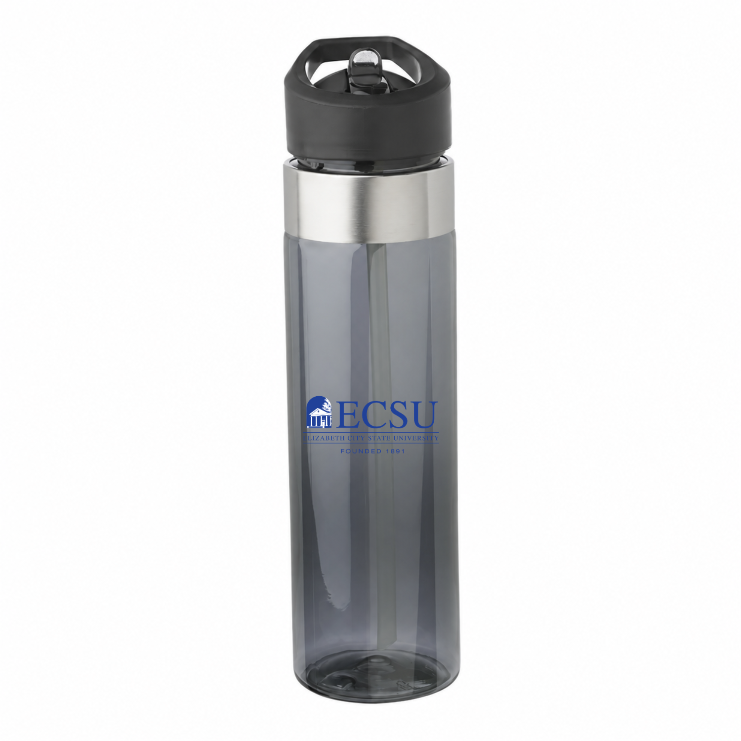 Elizabeth City State 24 oz charcoal water bottle