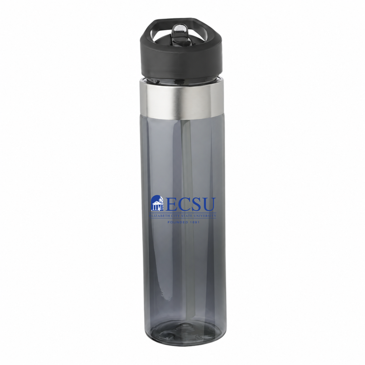 Elizabeth City State 24 oz charcoal water bottle