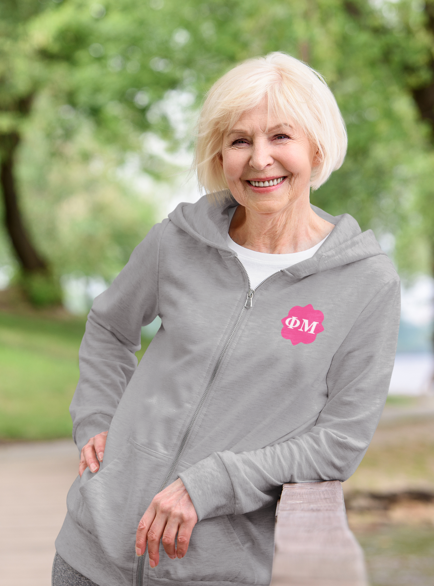 Phi Mu - Full Zip Hooded Sweatshirt