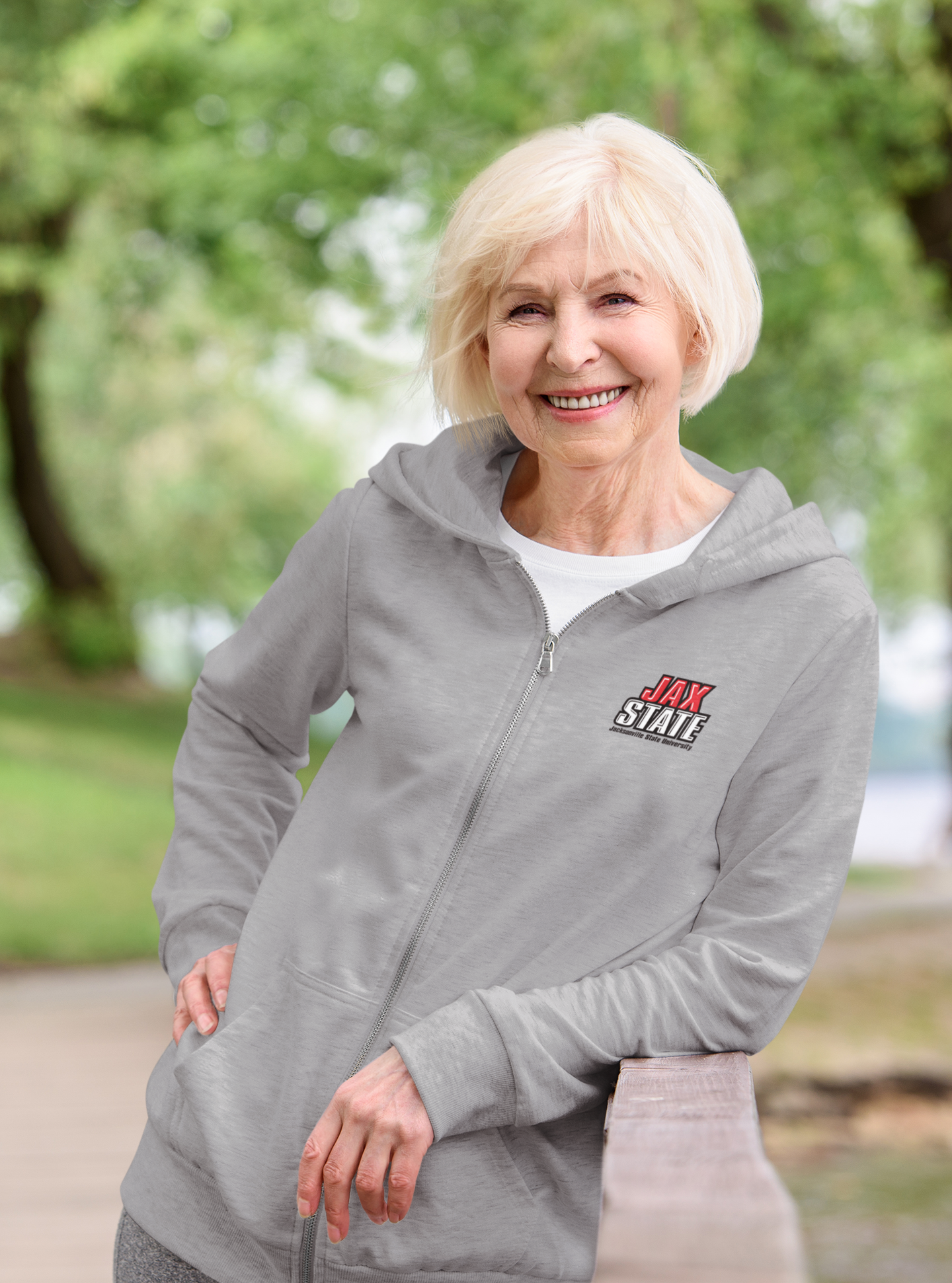 Jacksonville State University -Full Zip Hooded Sweatshirt