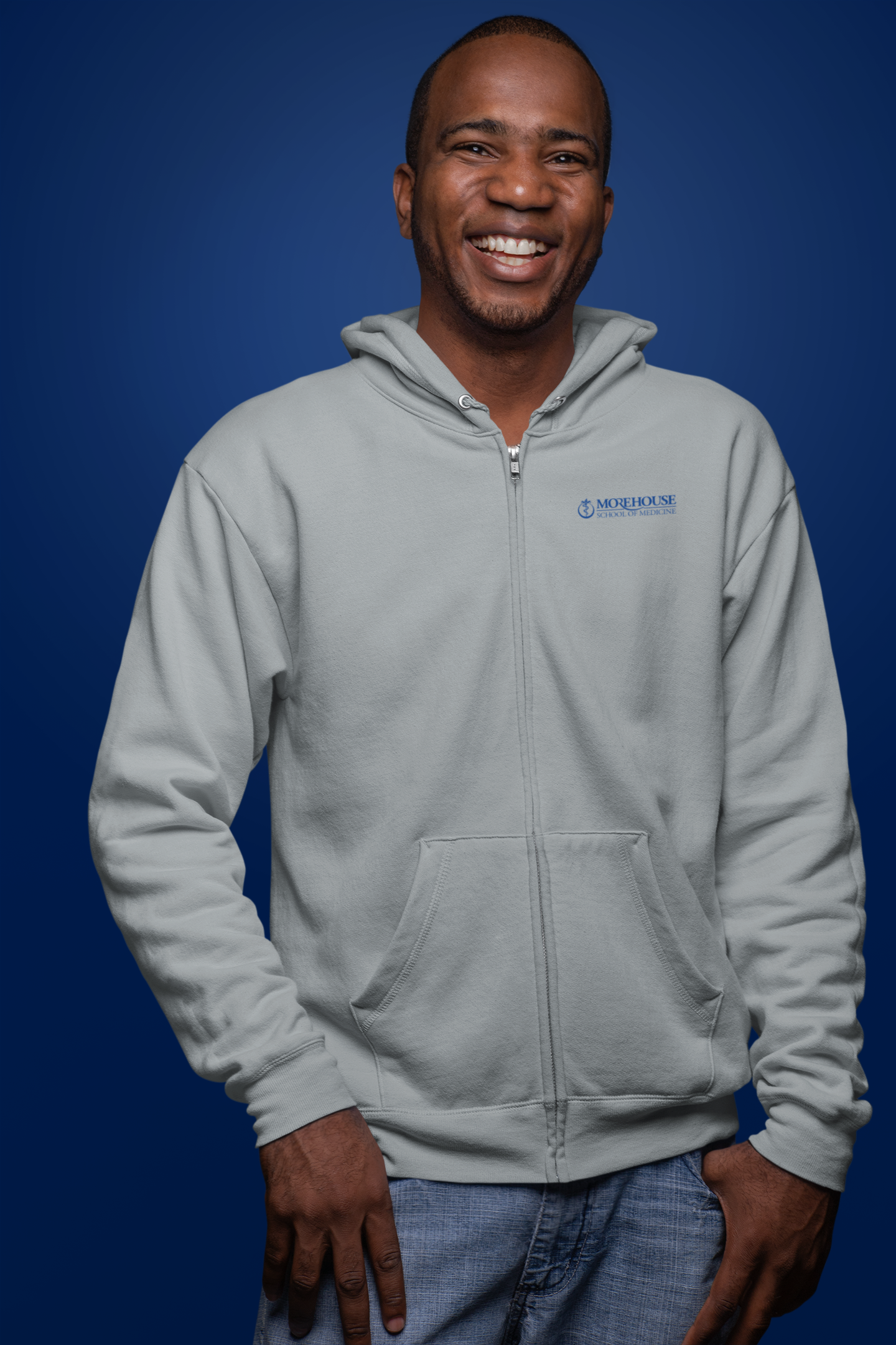 Morehouse School of Medicine - Full Zip Hooded Sweatshirt