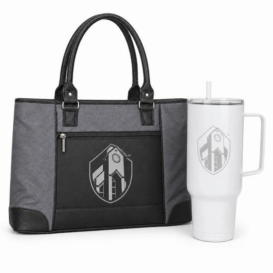 Morris College tote and 40 oz tumbler gift set