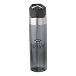 Mortar Board 24 oz charcoal water bottle