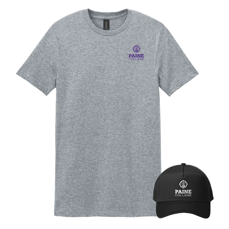 Paine College - Bundle Unisex T-Shirt and New Era Snapback Trucker Cap
