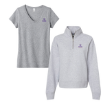 Paine College - Bundle Women's tee and Sueded Fleece Quarter-Zip Sweatshirt