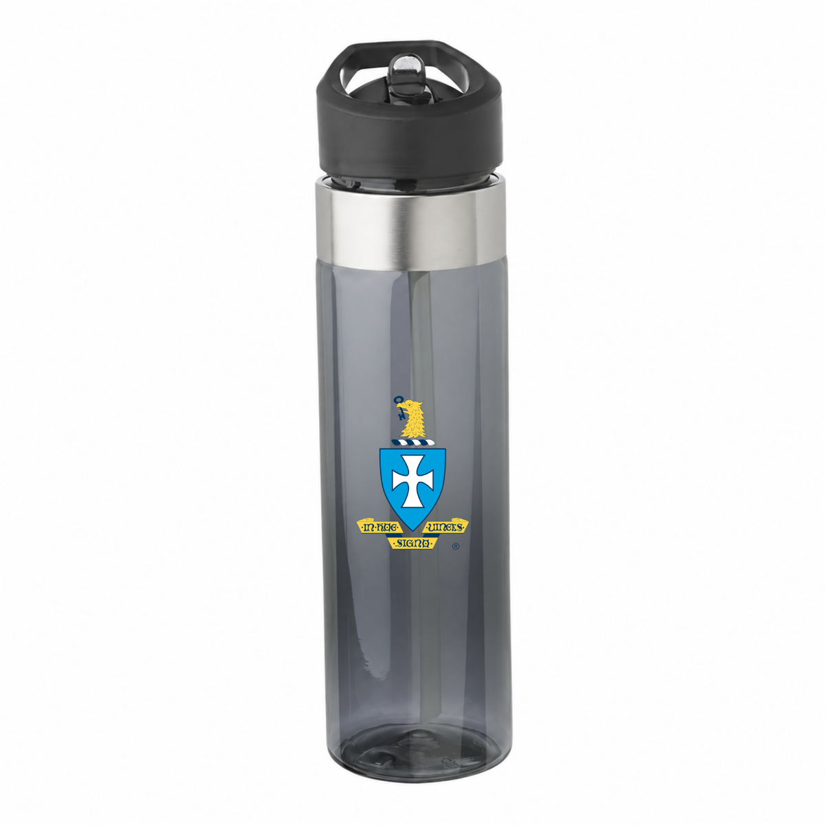 Sigma Chi Fraternity 24 oz charcoal water bottle