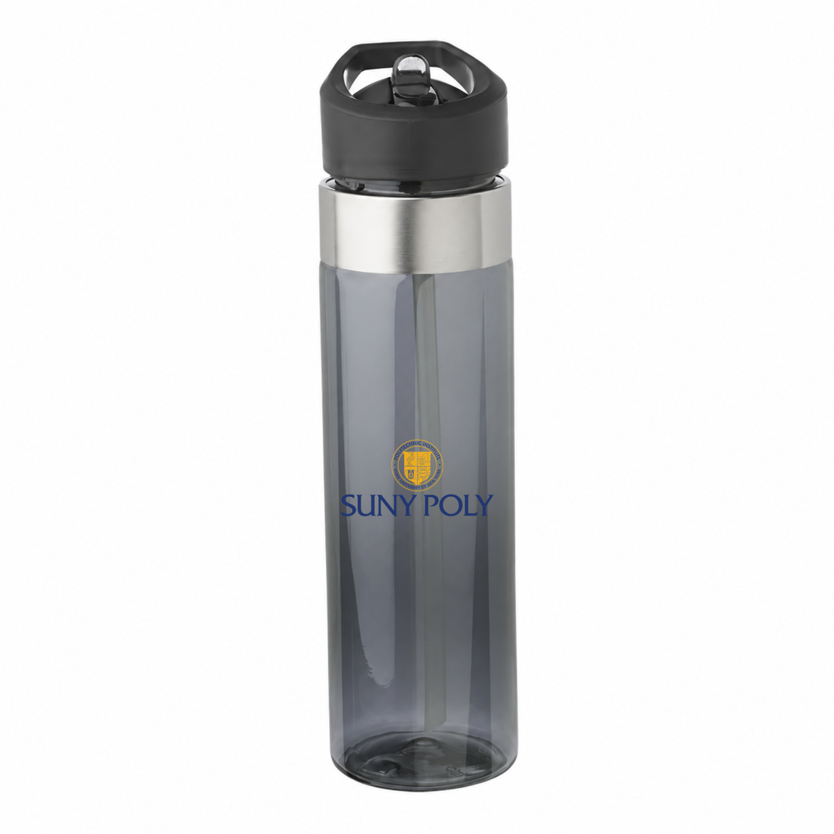SUNY Polytechnic Institute 24 oz charcoal water bottle