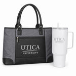 Utica University tote and 40 oz tumbler gift set