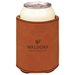 Waldorf University - Leatherette Beverage Holder with brown logo