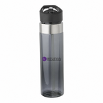 Wesleyan College 24 oz charcoal water bottle