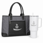 Winona State University Foundation tote and white tumbler gift set