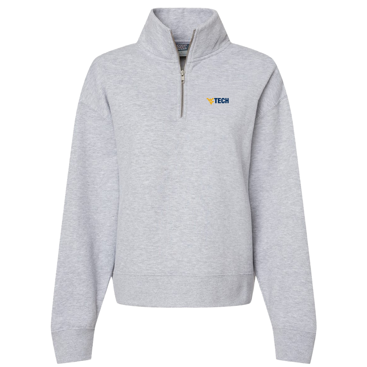 West Virginia University Institute of Technology 1052WomensSuededFleeceSweatshirtGrey