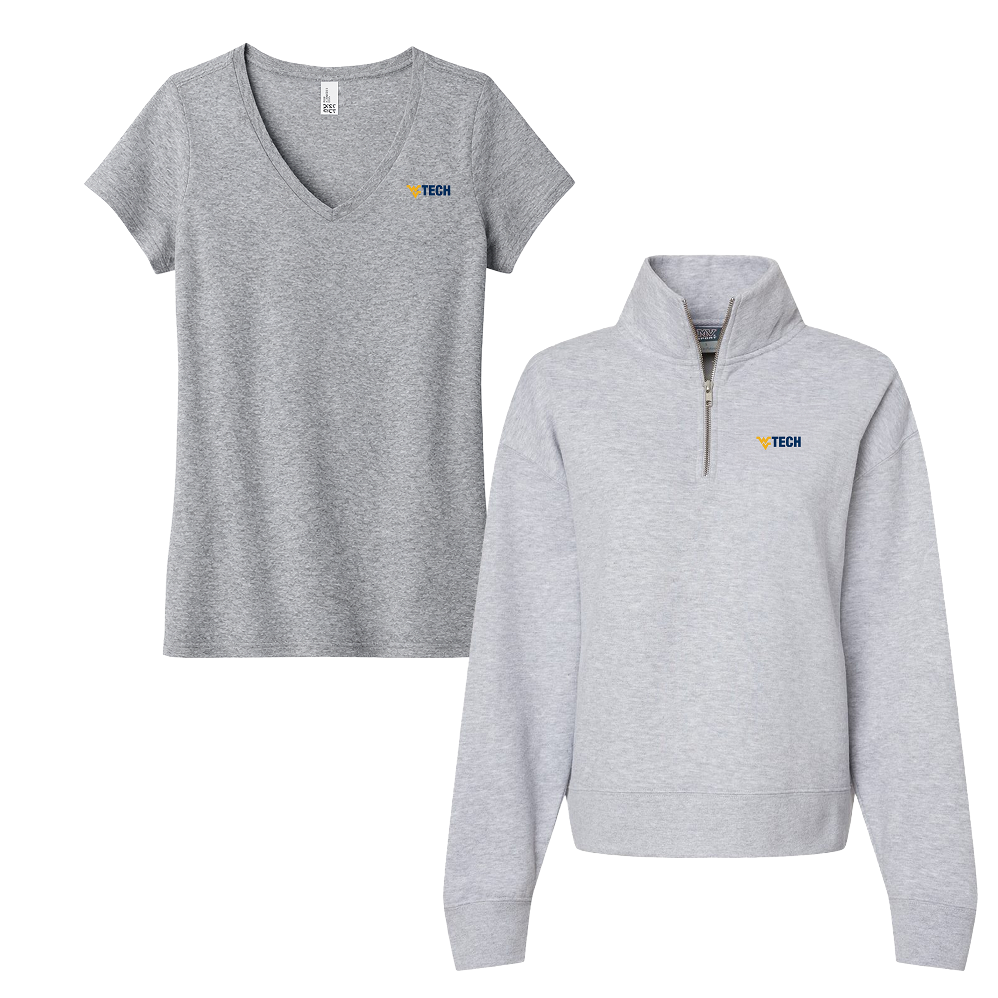 West Virginia University Institute of Technology 1103 Womens tee and Womens sueded Fleece Quarter Z
